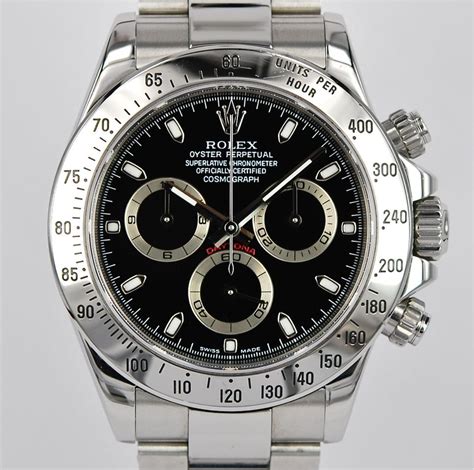 116520 ss rolex daytona black dial|rolex 116520 price.